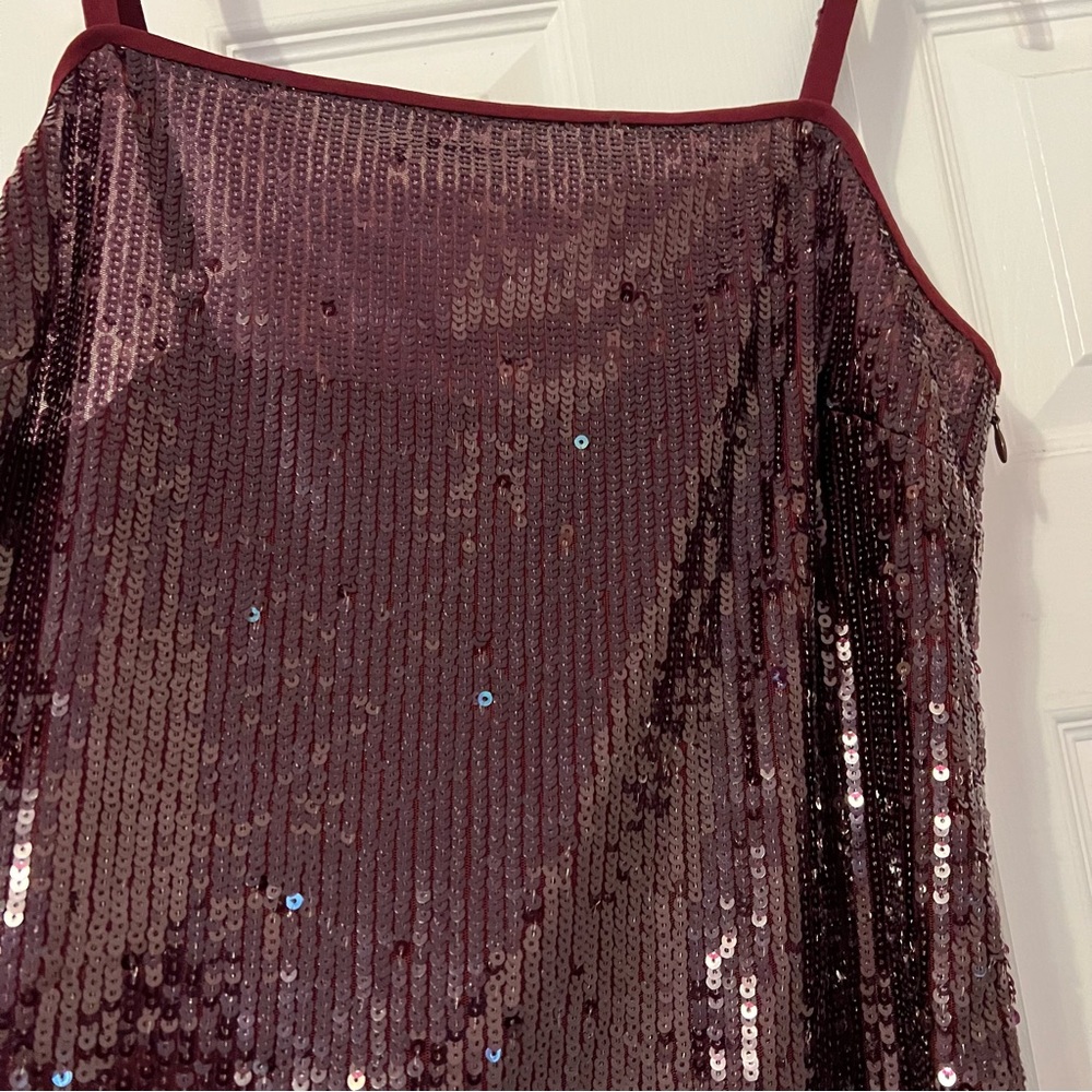 STAUD Sequin Mini Dress sz 10 - Picture 7 of 16